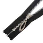 Fém cipzár zárt #5AB C1 alumínium fekete