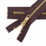 Fém cipzár zárt #5M0 sárgaréz barna 304