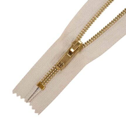 Fém cipzár zárt #5M0 sárgaréz drapp 307