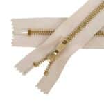 Fém cipzár zárt #5M0 sárgaréz drapp 307