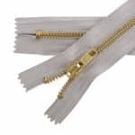 Fém cipzár zárt #5M0 sárgaréz szürke 310