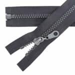 Műanyag cipzár nyitható #5K0-M1 szürke 312