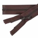 Műanyag cipzár nyitható #5K0-M4 barna 304