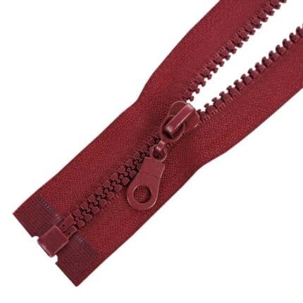 Műanyag cipzár nyitható #5K0-M4 bordó 178