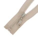 Műanyag cipzár nyitható #5K0-M4 drapp 307