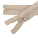 Műanyag cipzár nyitható #5K0-M4 drapp 307