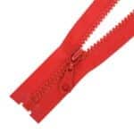 Műanyag cipzár nyitható #5K0-M4 piros 148