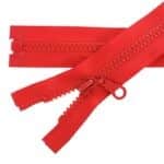Műanyag cipzár nyitható #5K0-M4 piros 148