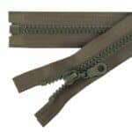 Műanyag cipzár nyitható #5K0-M4 zöld 327