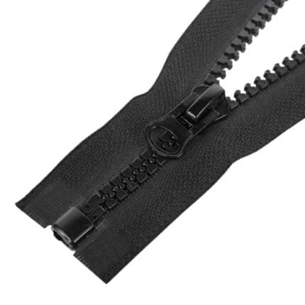 Műanyag cipzár nyitható #8K0-V4 fekete