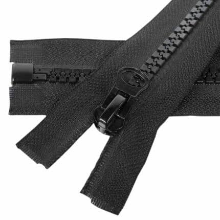 Műanyag cipzár nyitható #8K0-V4 fekete