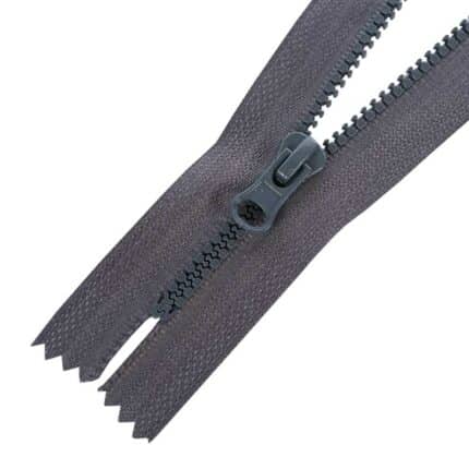 Műanyag cipzár zárt #3K0-V9 szürke 312