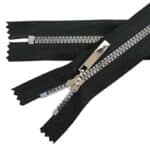 Műanyag cipzár zárt #3KD-XS fekete