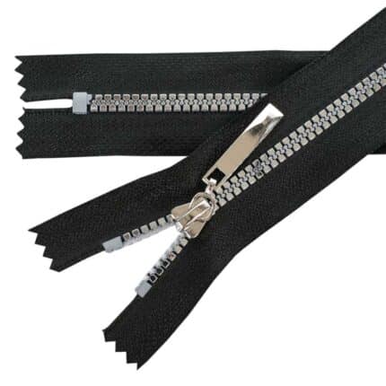 Műanyag cipzár zárt #3KD-XS fekete