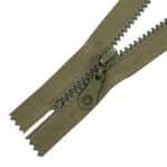 Műanyag cipzár zárt #5K0-M9 zöld 263