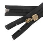 Spirál cipzár nyitható #5D0 E3 fém húzó fekete