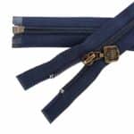 Spirál cipzár nyitható #5D0 E3 fém húzó kék 330