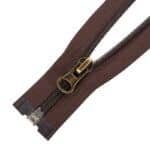 Spirál cipzár nyitható #5D0 V3 fém húzó barna 304