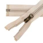 Spirál cipzár nyitható #5D0 V3 fém húzó drapp 307