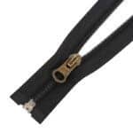 Spirál cipzár nyitható #5D0 V3 fém húzó fekete