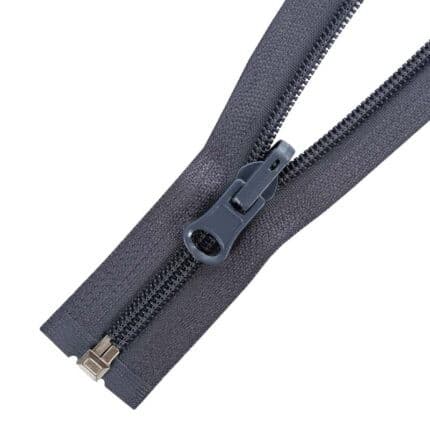 Spirál cipzár nyitható #5SR átfordítható kocsival szürke 312