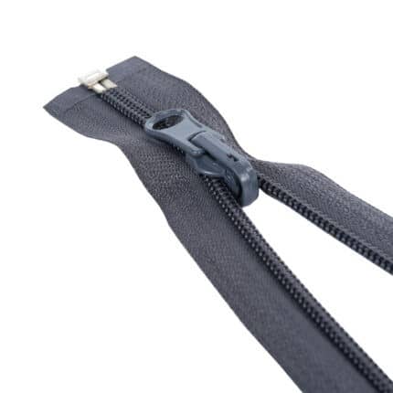 Spirál cipzár nyitható #5SR átfordítható kocsival szürke 312