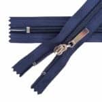 Spirál cipzár zárt #5D0 fém húzó autolock kék 330