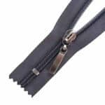 Spirál cipzár zárt #5D0 fém húzó autolock szürke 312