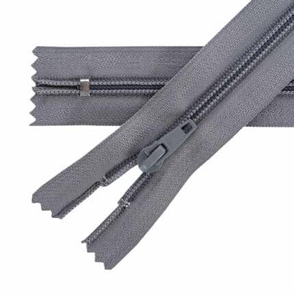 Spirál cipzár zárt #5S0 autolock szürke 528