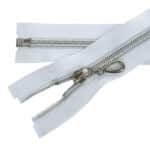 Cipzár ezüst színű spirállal zárt #5D0 fehér