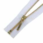 Fém cipzár nyitható #3M0 autolock, fehér