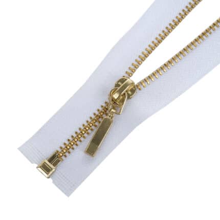 Fém cipzár nyitható #3M0 autolock, fehér