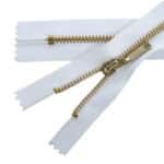 Fém cipzár zárt #3M0-O autolock fehér