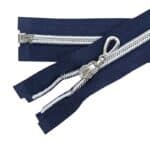 Cipzár ezüst színű spirállal, nyitható #5D0 kék