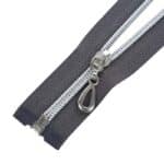 Cipzár ezüst színű spirállal, nyitható #5D0 szürke 312