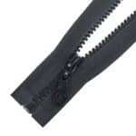 Fogazott műanyag cipzár nyitható #5K0-M4 fekete