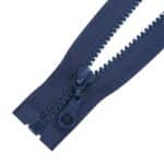 Fogazott műanyag cipzár nyitható #5K0-M4 kék 330