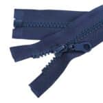 Fogazott műanyag cipzár nyitható #5K0-M4 kék 330