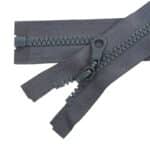 Fogazott műanyag cipzár nyitható #5K0-M4 szürke 312