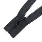 Fogazott műanyag cipzár nyitható #5K0-V4 fekete