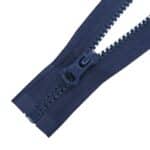 Fogazott műanyag cipzár nyitható #5K0-V4 kék 330