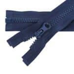 Fogazott műanyag cipzár nyitható #5K0-V4 kék 330