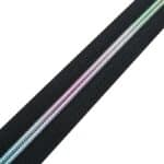 Folyóméteres cipzár #5 szivárvány spirál T50-T1 fekete 332