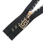 Műanyag cipzár nyitható #5KD-ZC fekete