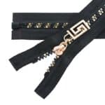 Műanyag cipzár nyitható #5KD-ZC fekete