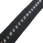 Műanyag cipzár nyitható #5KD-ZC fekete