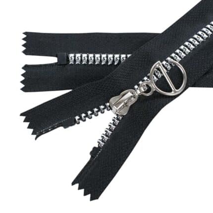 Műanyag cipzár zárt #5KD-E fekete