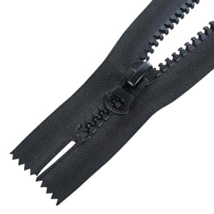 Műanyag cipzár zárt #8K0-V9 fekete