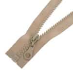 Fogazott műanyag cipzár nyitható #5K0-M4 barna 308