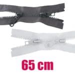 Kétkocsis műanyag cipzár GT10 nyitható 2K0 65 cm